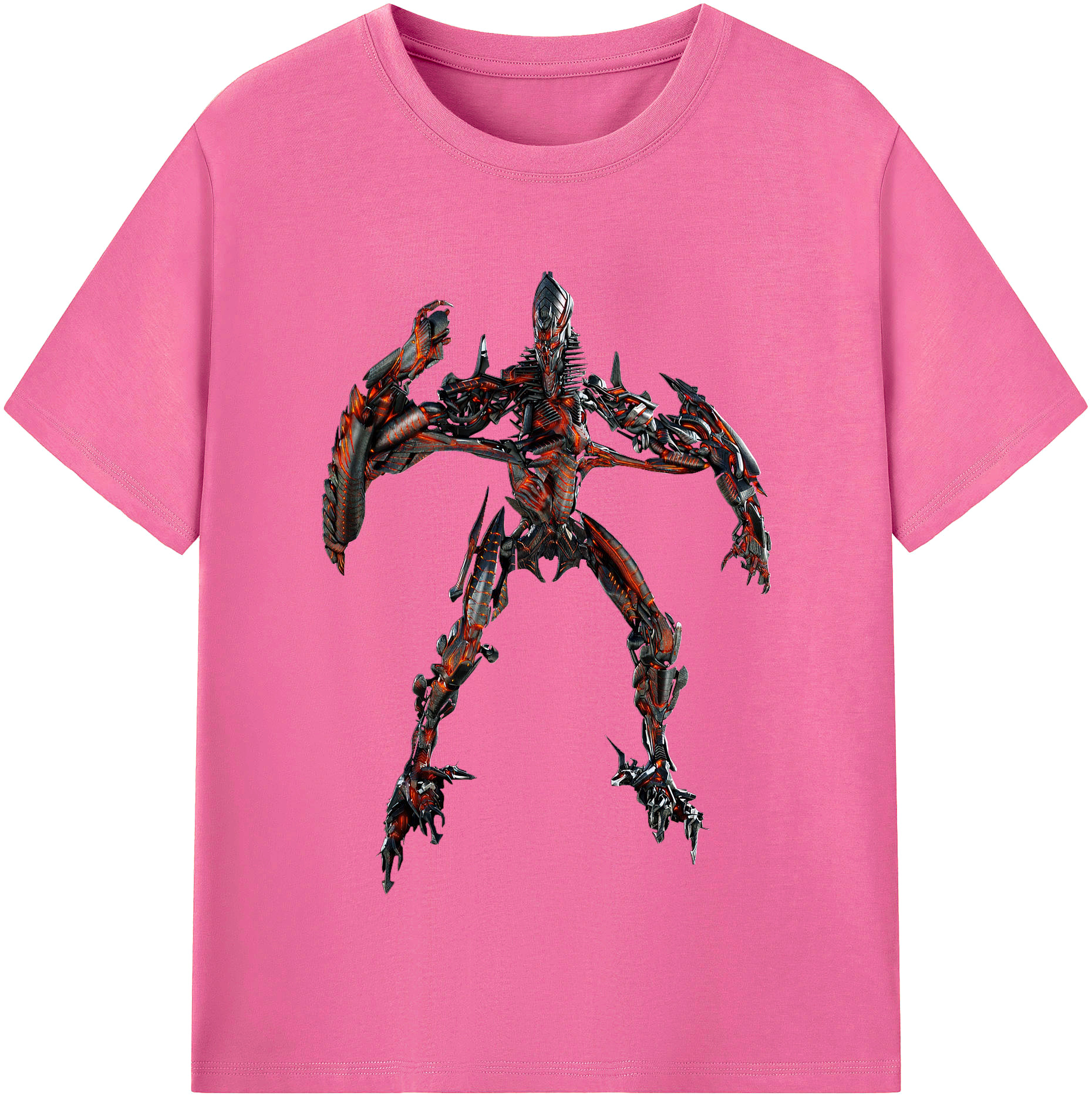 （画像用）  レディースカジュアルプリントTシャツ（綿100％）